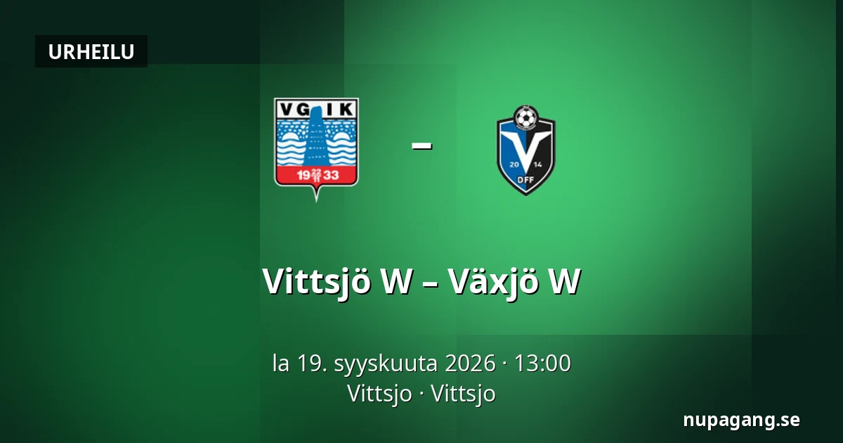 Vittsjö W – Växjö W — Vittsjo, Vittsjo