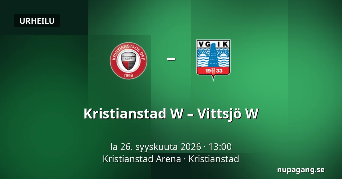 Kristianstad W – Vittsjö W — Kristianstad Arena, Kristianstad