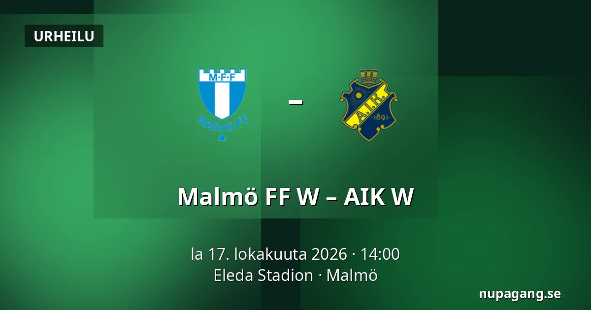 Malmö FF W – AIK W — Eleda Stadion, Malmö