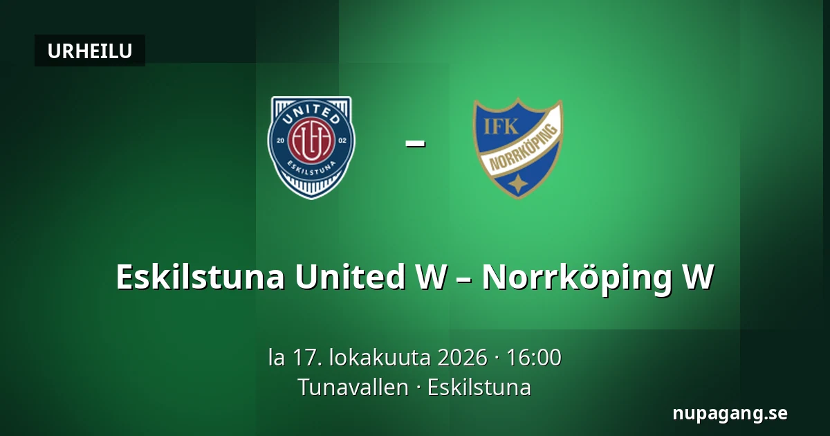 Eskilstuna United W – Norrköping W — Tunavallen, Eskilstuna