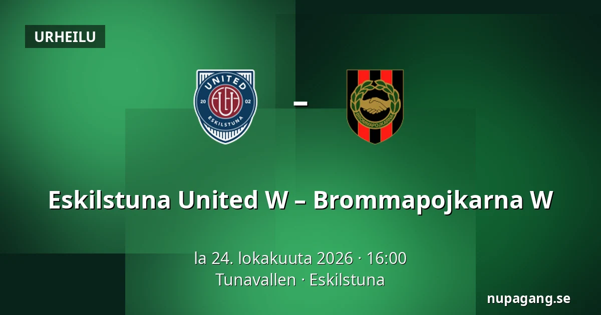 Eskilstuna United W – Brommapojkarna W — Tunavallen, Eskilstuna