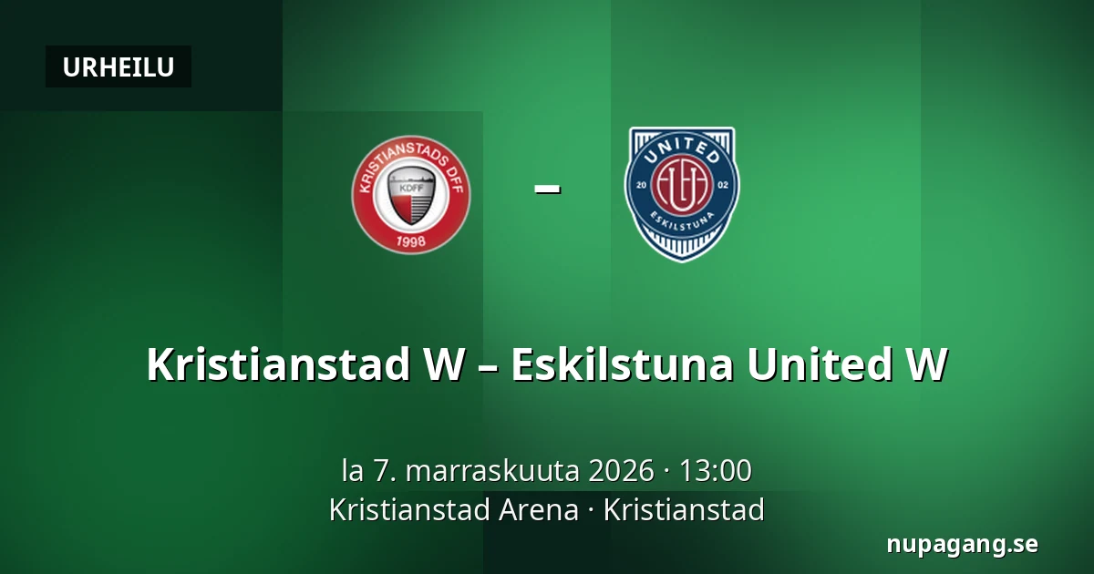 Kristianstad W – Eskilstuna United W — Kristianstad Arena, Kristianstad