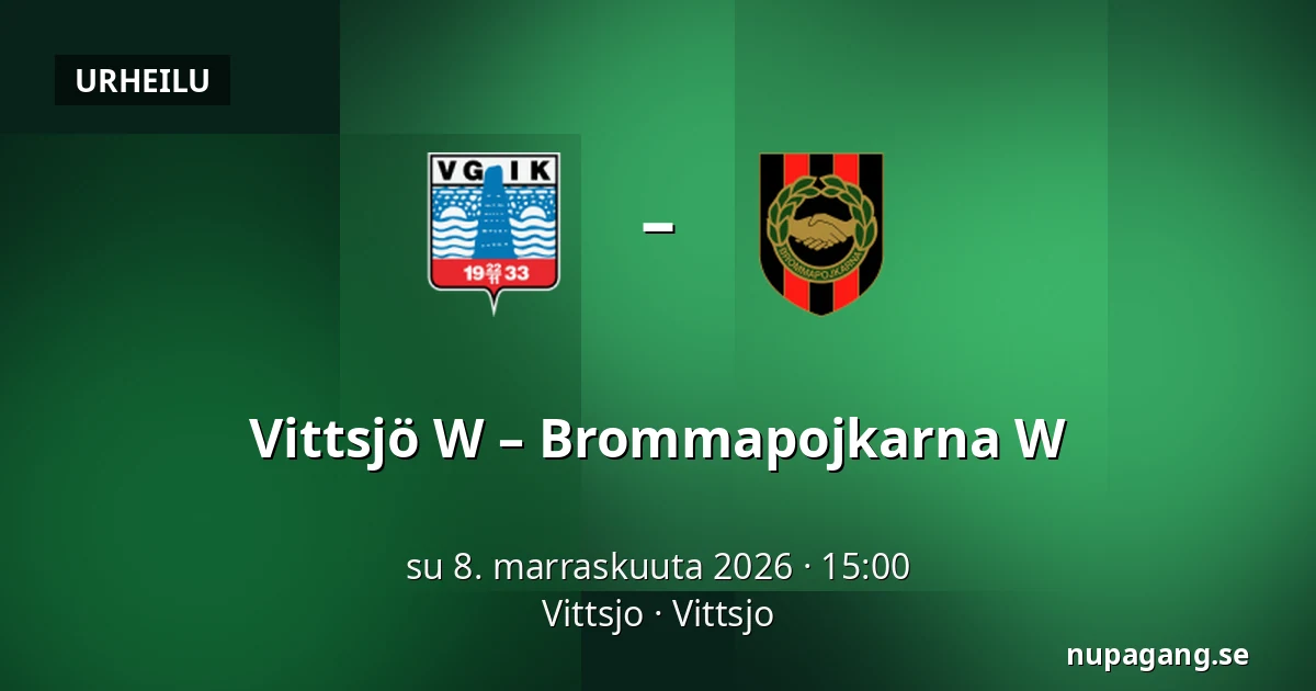 Vittsjö W – Brommapojkarna W — Vittsjo, Vittsjo