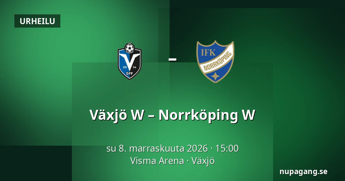 Växjö W – Norrköping W — Visma Arena, Växjö