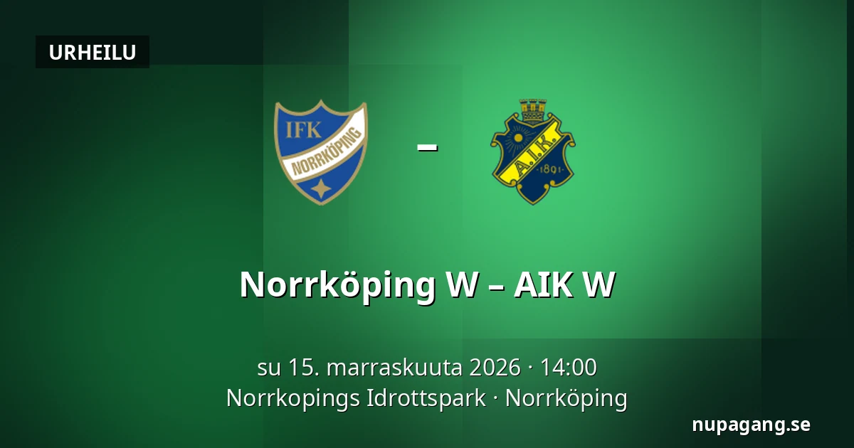 Norrköping W – AIK W — Norrkopings Idrottspark, Norrköping