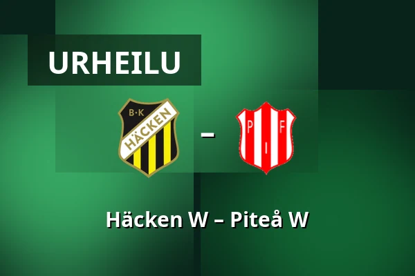 Häcken W – Piteå W — Nordic Wellness Arena, Göteborg