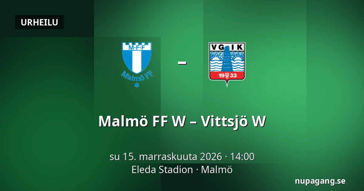 Malmö FF W – Vittsjö W — Eleda Stadion, Malmö