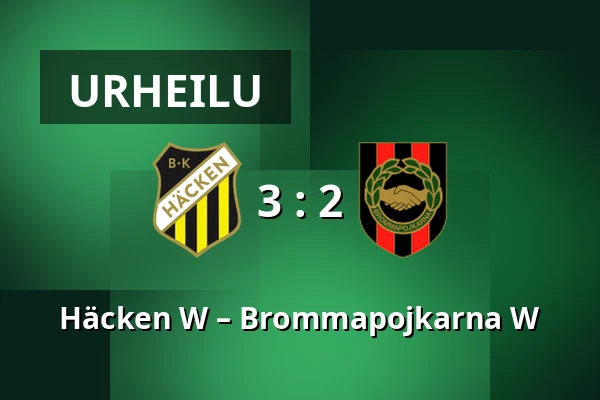 Häcken W – Brommapojkarna W — Nordic Wellness Arena, Göteborg