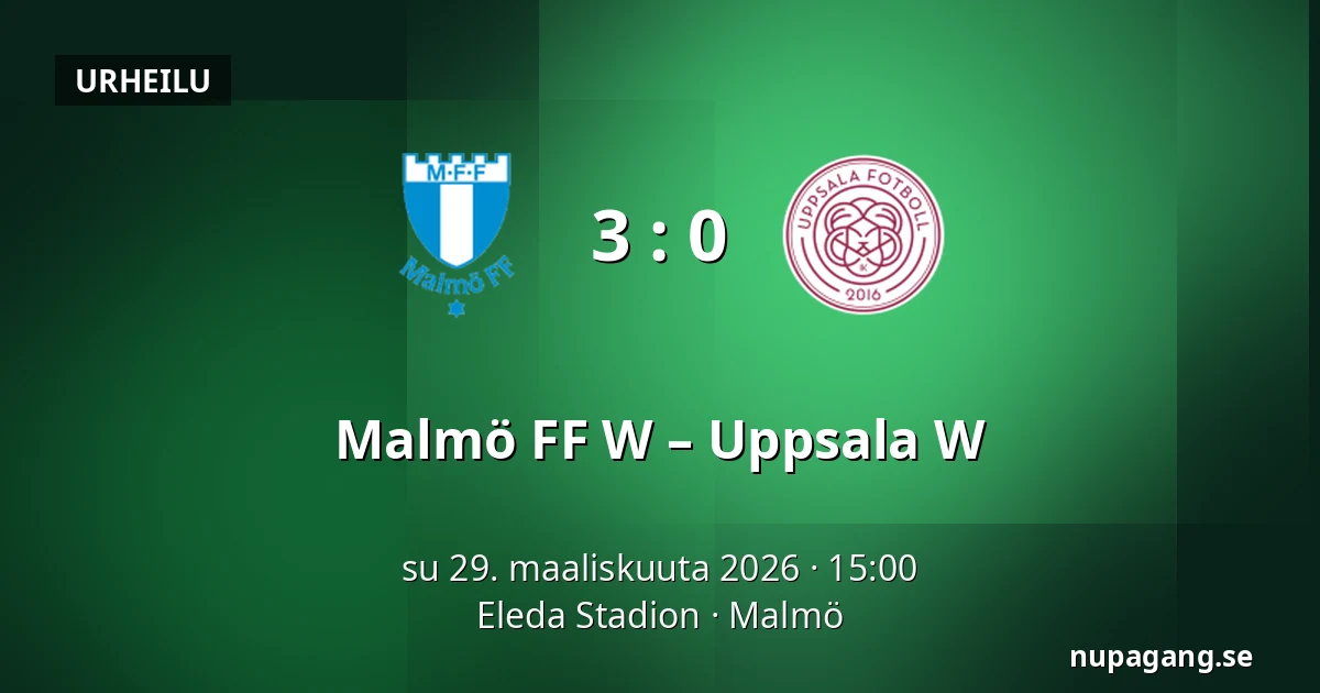 Malmö FF W – Uppsala W — Eleda Stadion, Malmö