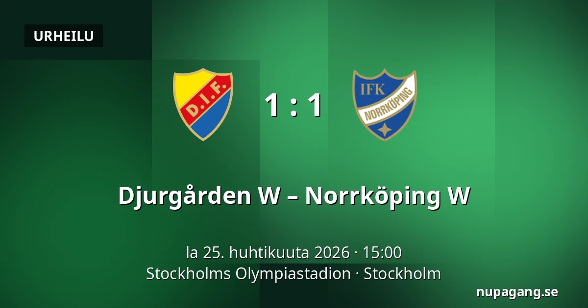 Djurgården W – Norrköping W — Stockholms Olympiastadion, Tukholma