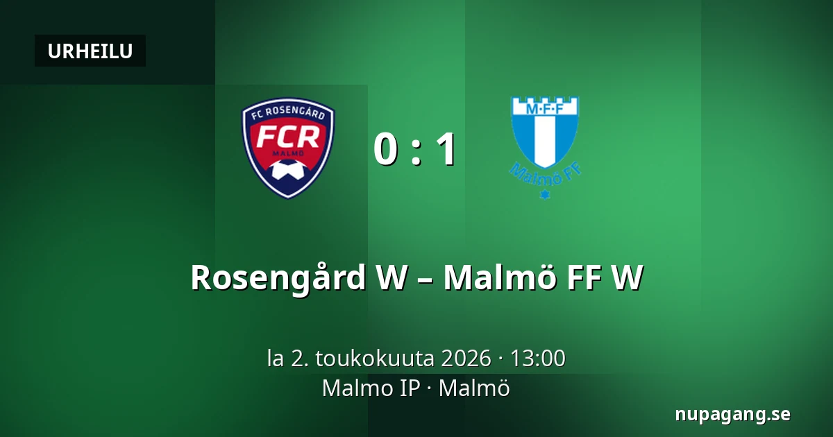 Rosengård W – Malmö FF W — Malmo IP, Malmö