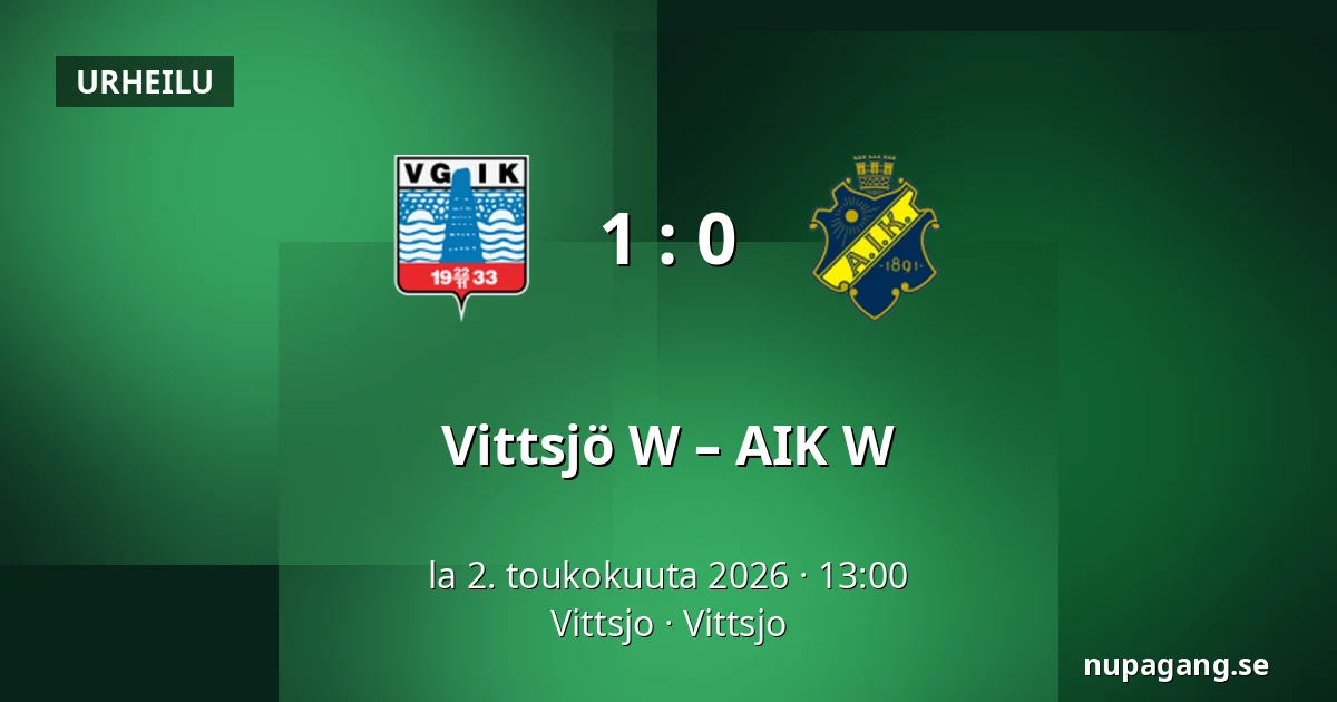 Vittsjö W – AIK W — Vittsjo, Vittsjo