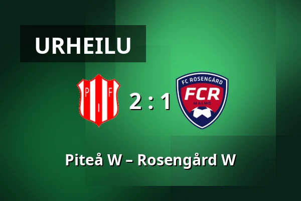 Piteå W – Rosengård W — LF Arena, Piteå