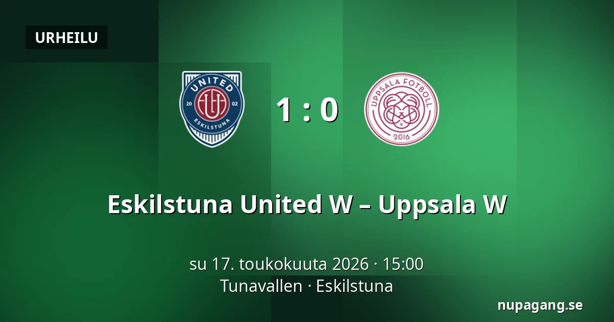 Eskilstuna United W – Uppsala W — Tunavallen, Eskilstuna
