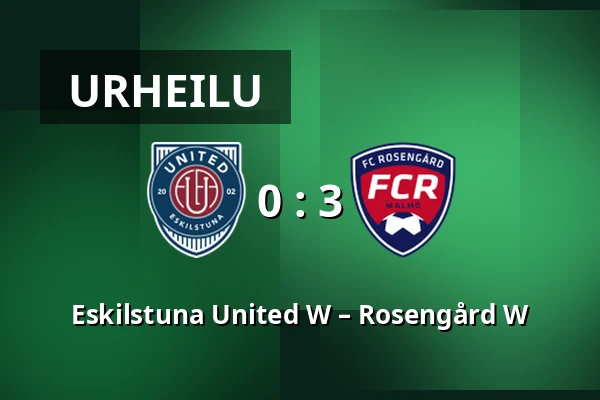 Eskilstuna United W – Rosengård W — Tunavallen, Eskilstuna