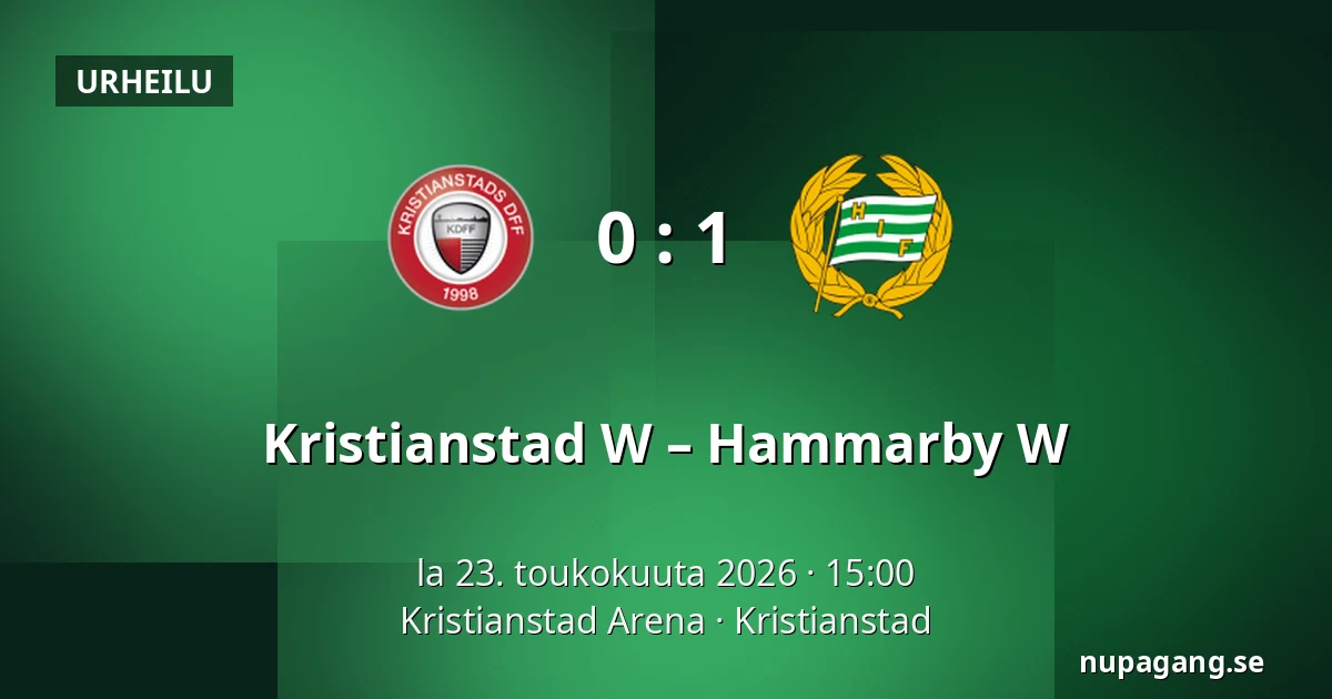 Kristianstad W – Hammarby W — Kristianstad Arena, Kristianstad