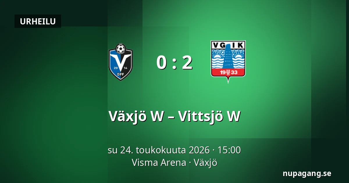 Växjö W – Vittsjö W — Visma Arena, Växjö