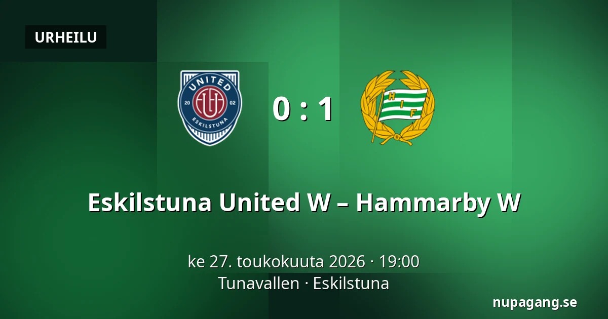 Eskilstuna United W – Hammarby W — Tunavallen, Eskilstuna