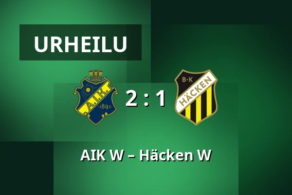 AIK W – Häcken W — Skytteholms IP, Solna