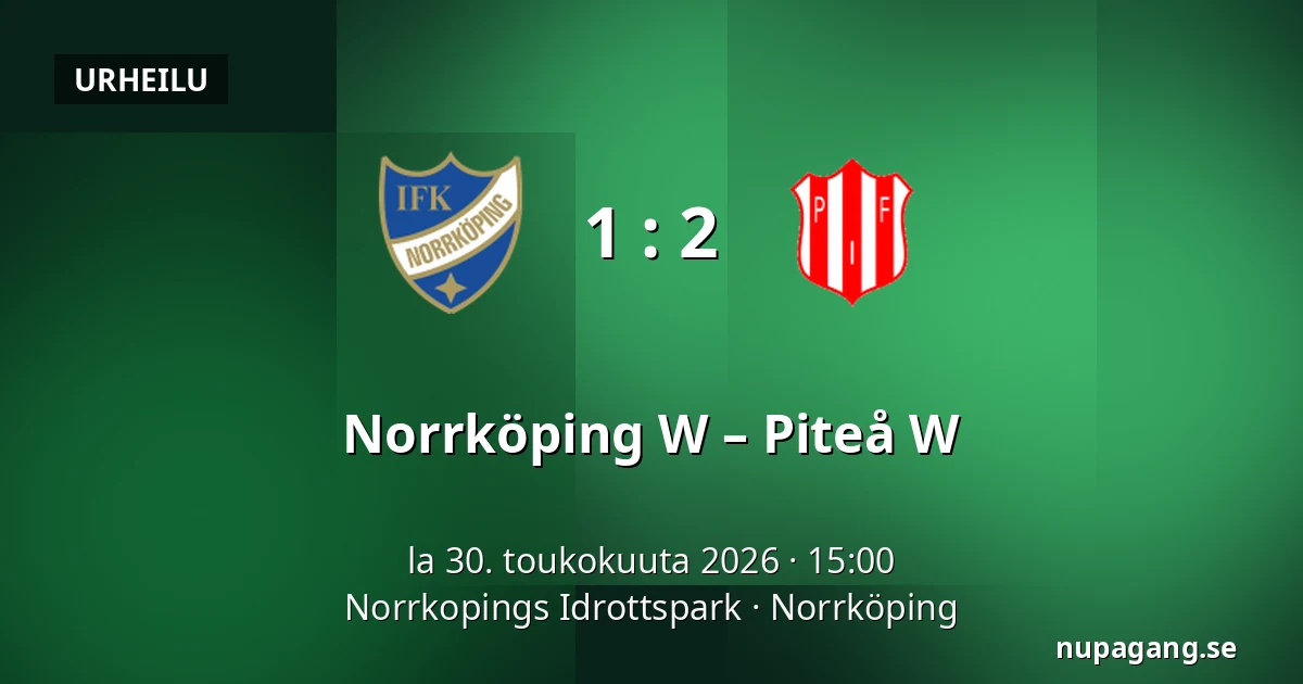 Norrköping W – Piteå W — Norrkopings Idrottspark, Norrköping