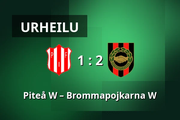 Piteå W – Brommapojkarna W — LF Arena, Piteå