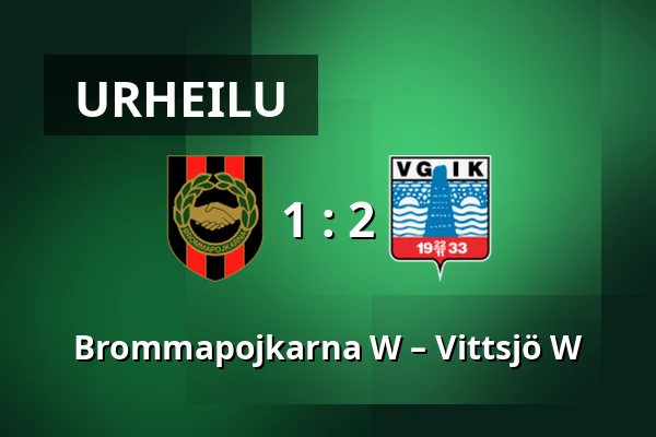 Brommapojkarna W – Vittsjö W — Grimsta IP, Tukholma