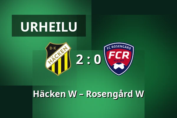 Häcken W – Rosengård W — Nordic Wellness Arena, Göteborg