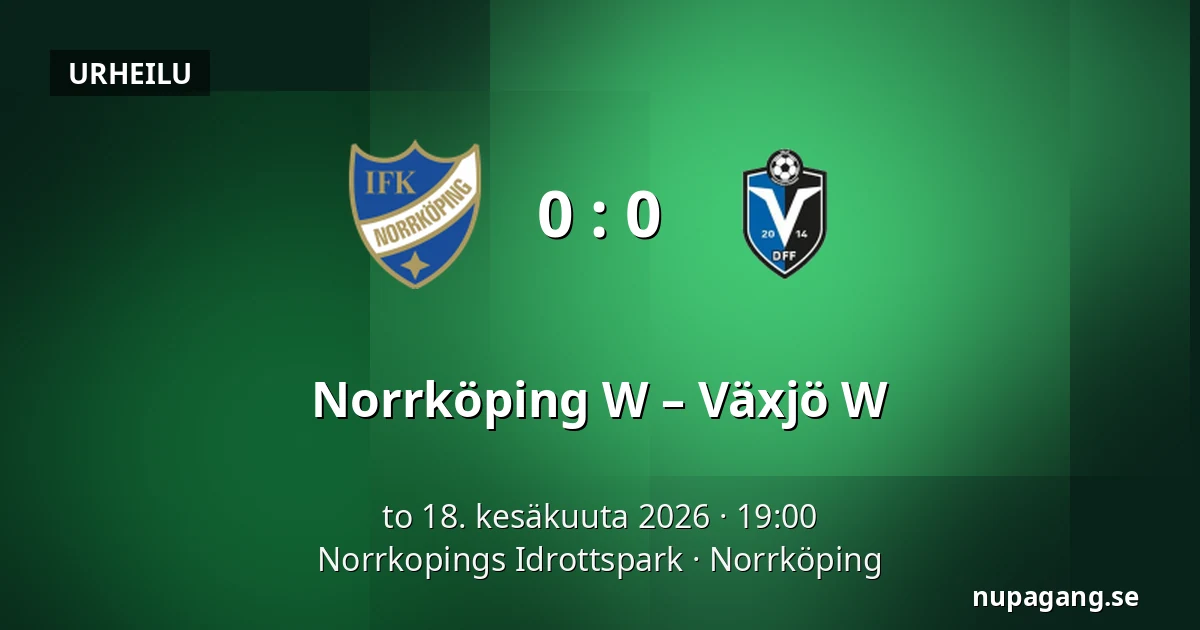 Norrköping W – Växjö W — Norrkopings Idrottspark, Norrköping