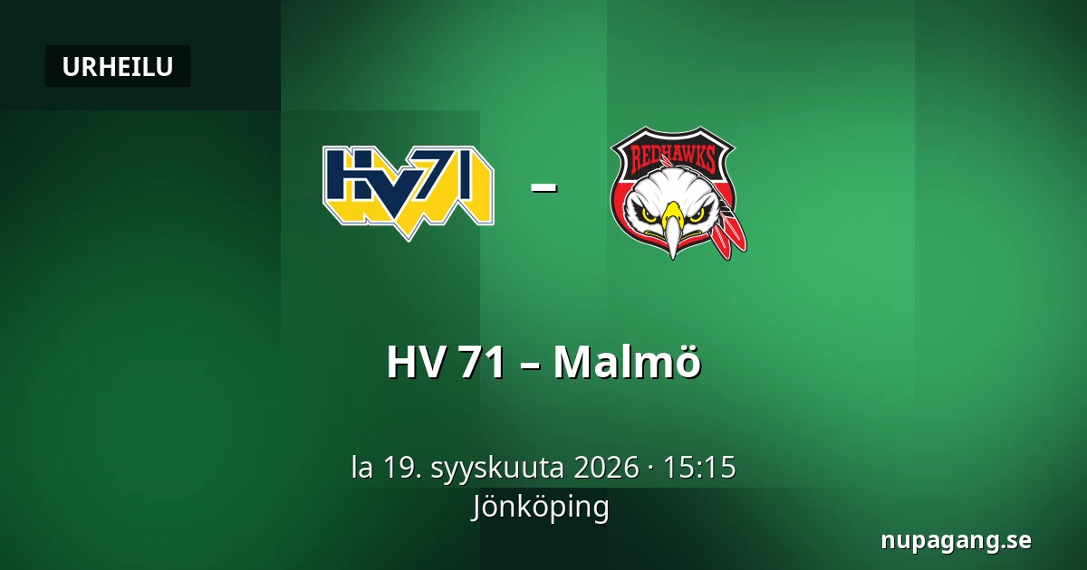 HV 71 – Malmo — Jönköping