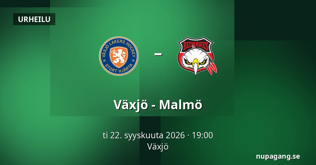 Vaxjo – Malmo — Växjö