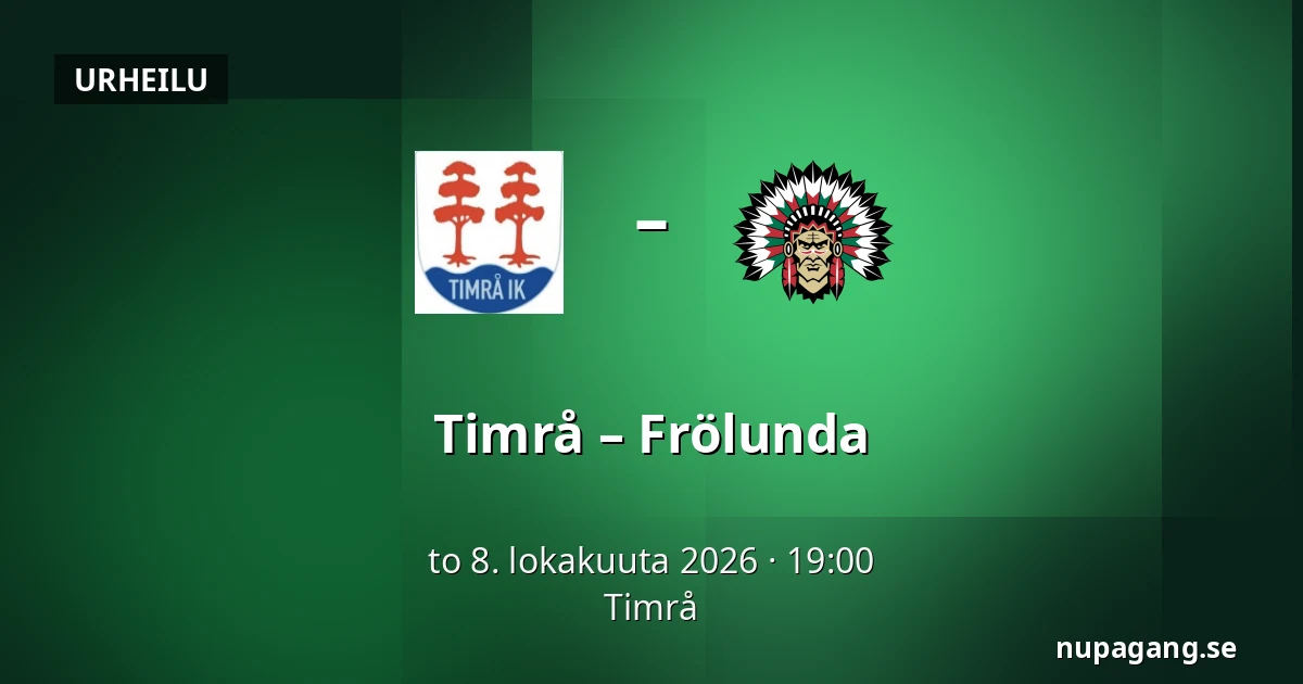 Timrå – Frölunda — Timrå