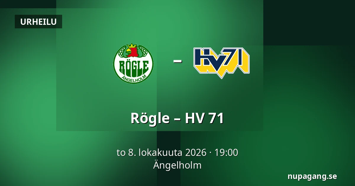 Rögle – HV 71 — Ängelholm