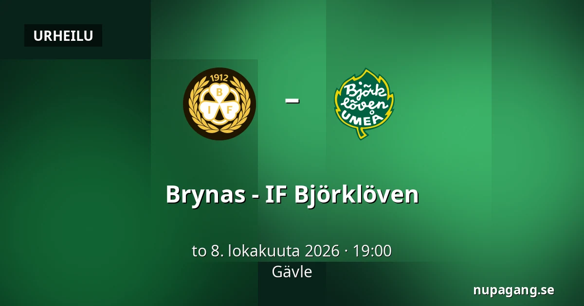 Brynas – IF Bjorkloven — Gävle