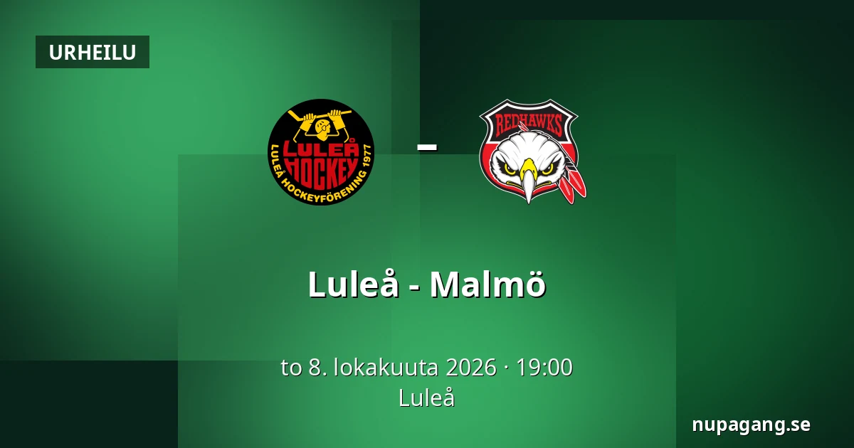 Luleå – Malmo — Luleå
