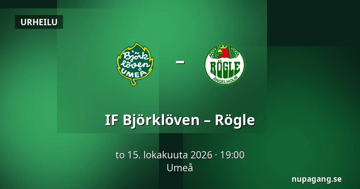 IF Bjorkloven – Rögle — Umeå
