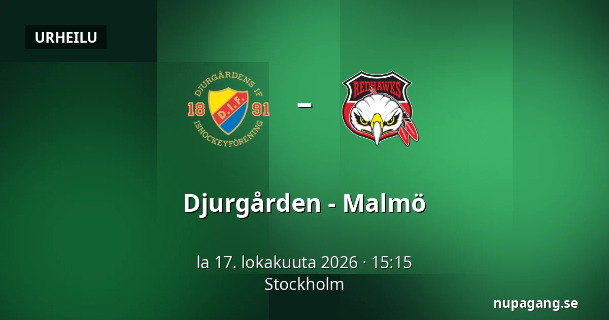 Djurgarden – Malmo — Tukholma