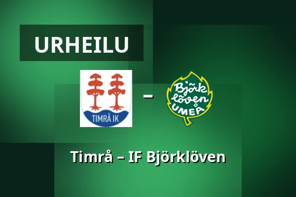 Timrå – IF Bjorkloven — Timrå
