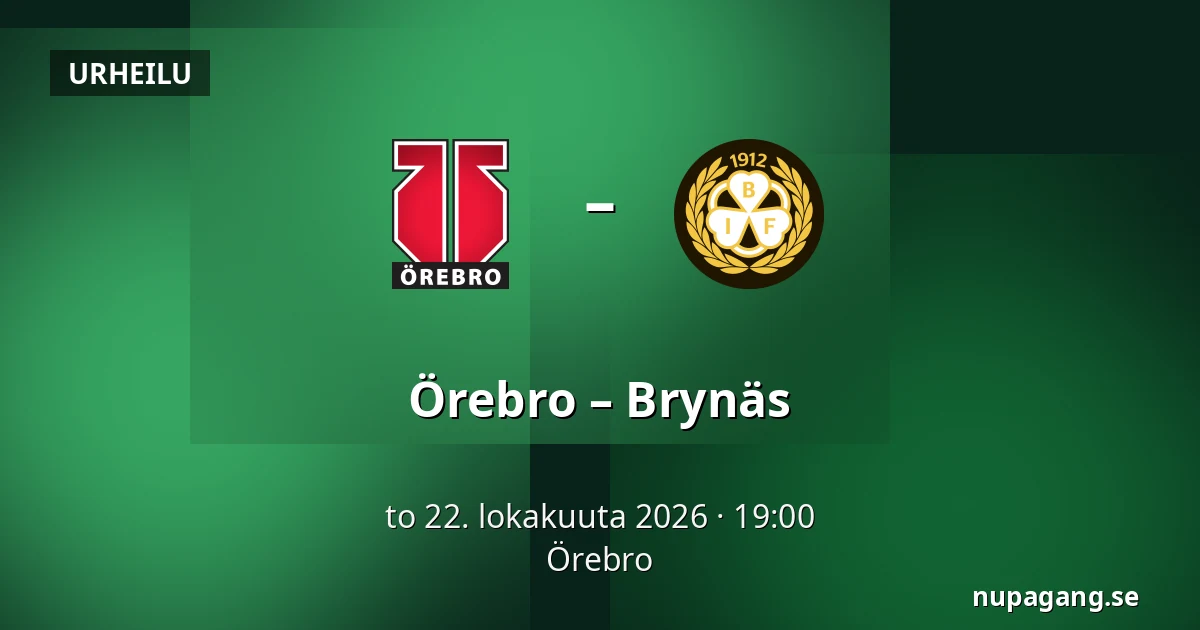 Orebro – Brynas — Örebro