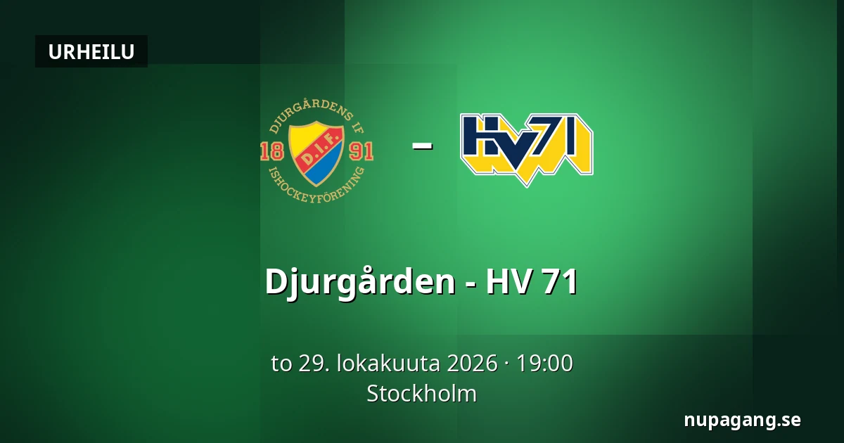 Djurgarden – HV 71 — Tukholma