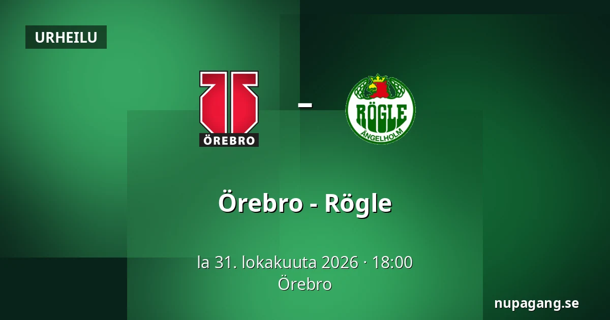 Orebro – Rögle — Örebro