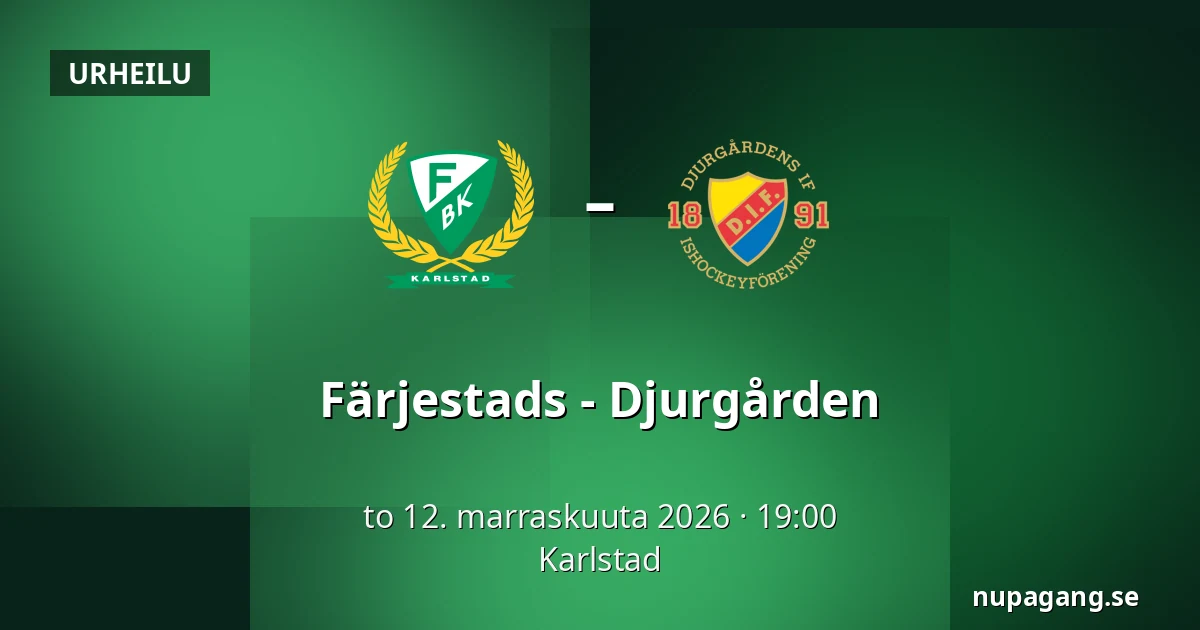 Farjestad – Djurgarden — Karlstad