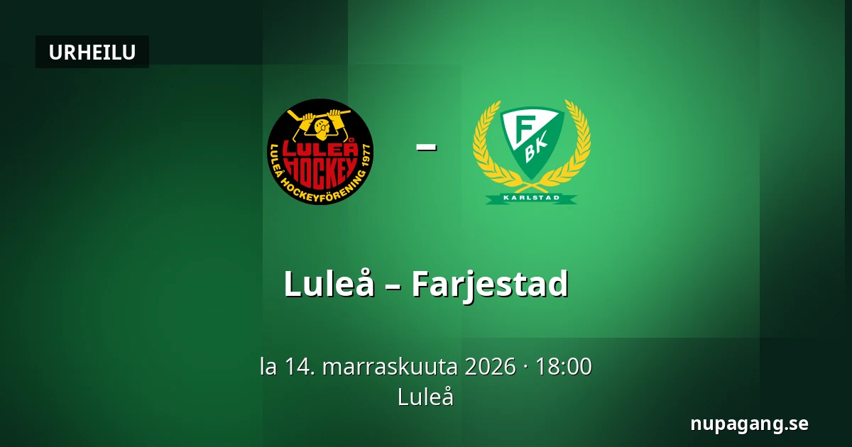 Luleå – Farjestad — Luleå