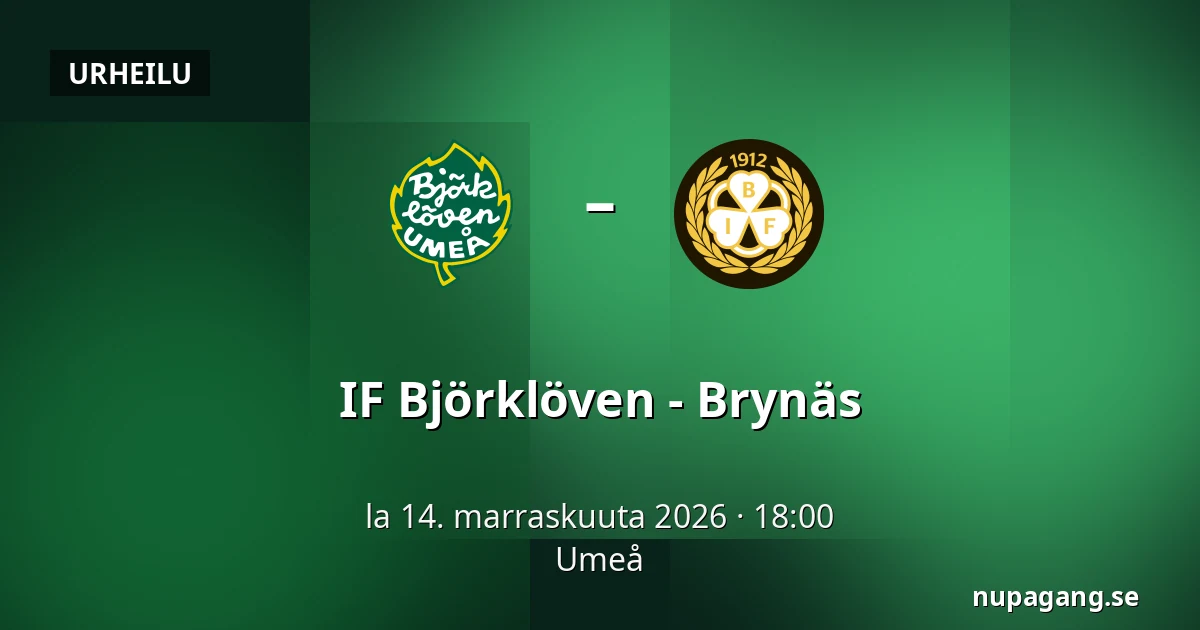 IF Bjorkloven – Brynas — Umeå
