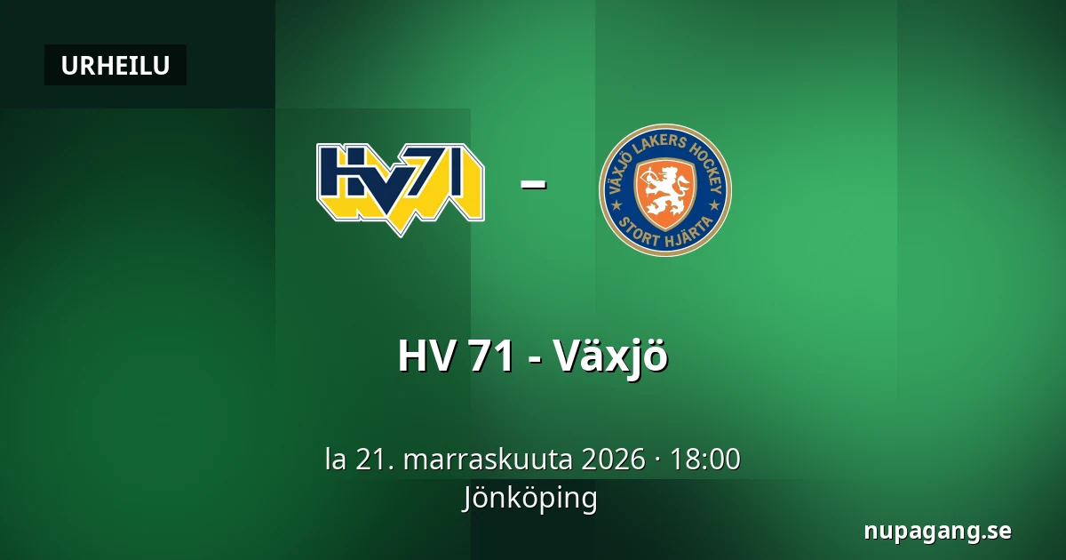 HV 71 – Vaxjo — Jönköping