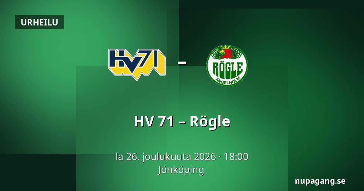 HV 71 – Rögle — Jönköping