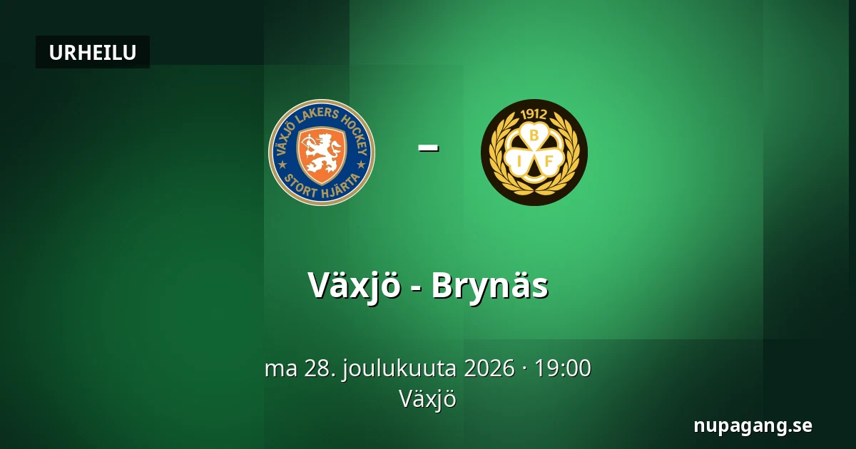 Vaxjo – Brynas — Växjö