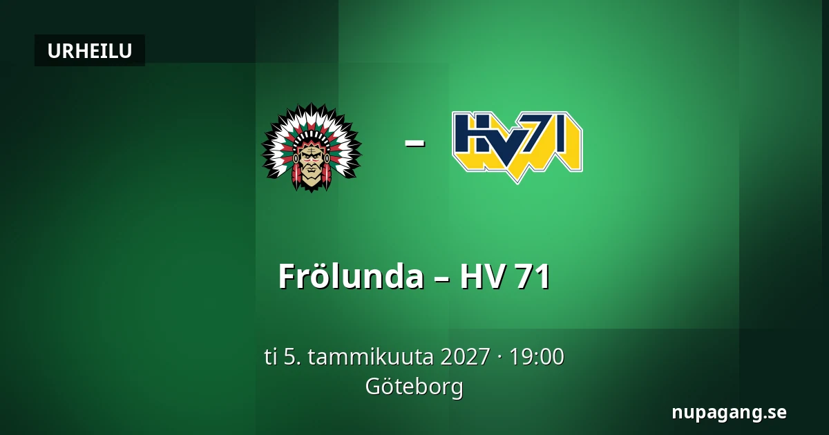 Frölunda – HV 71 — Göteborg