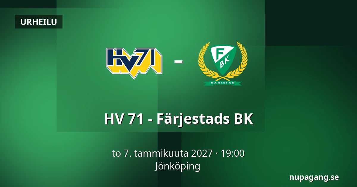 HV 71 – Farjestad — Jönköping