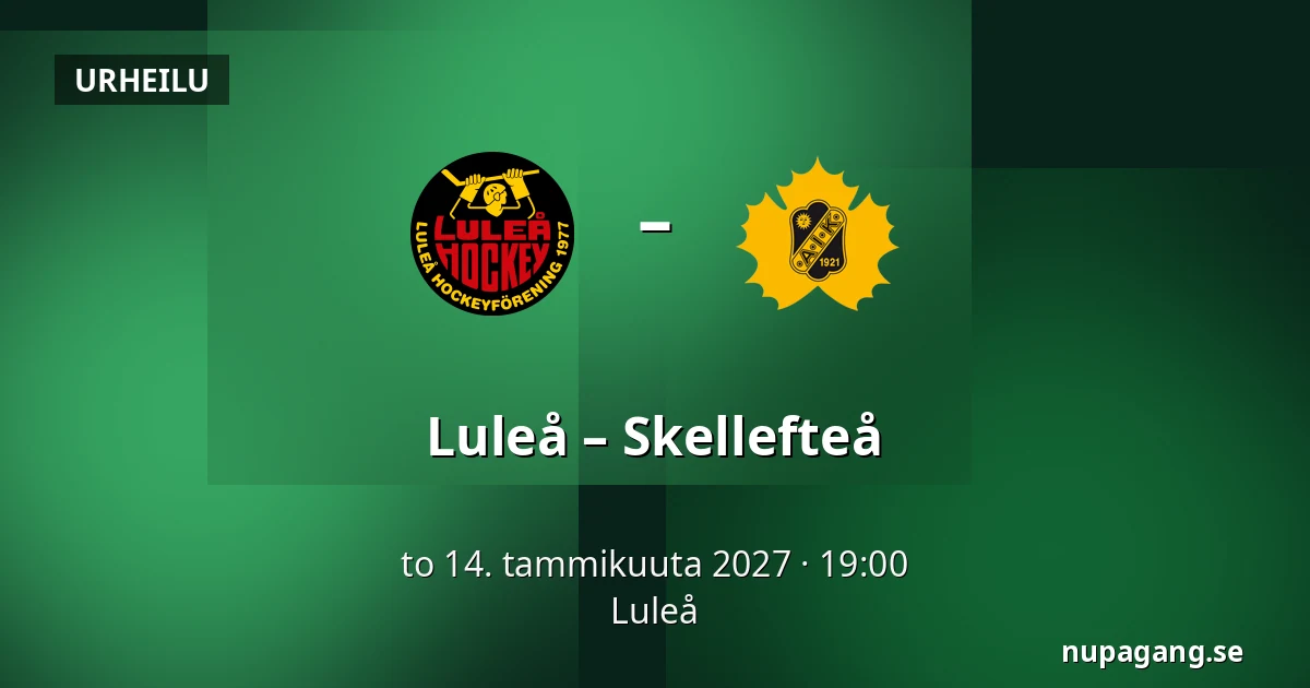 Luleå – Skellefteå — Luleå