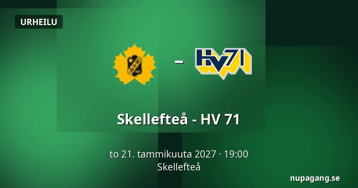 Skellefteå – HV 71 — Skellefteå